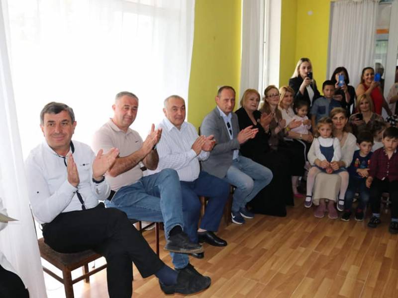 ქალაქ ცაგერის N 1 საბავშვო ბაღში 5-6 წლის აღსაზრდელების ზეიმი მოეწყო